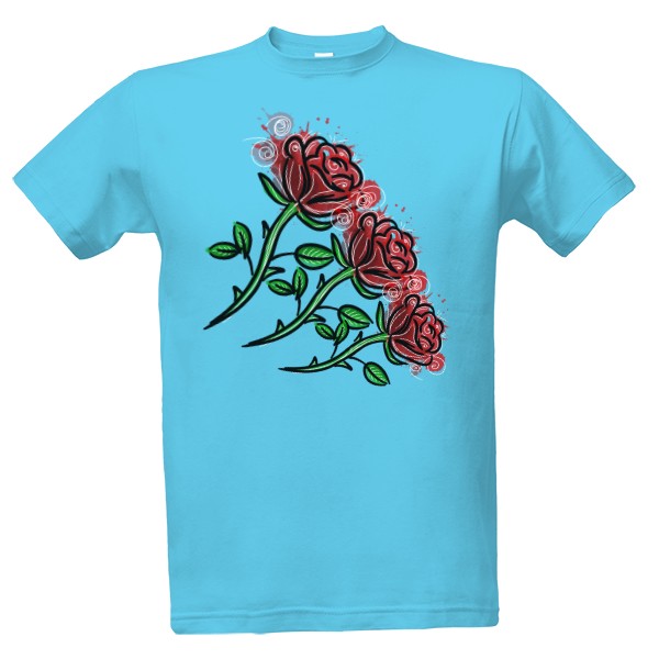 Tričko s potiskem 3 Růže 