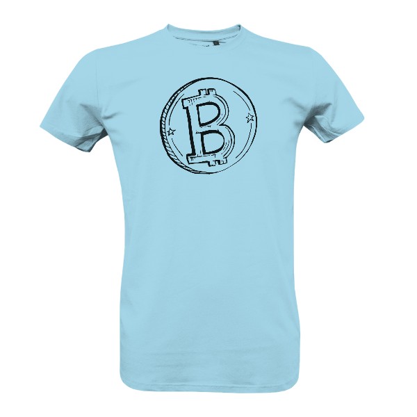 Tričko s potlačou Bitcoin-coin