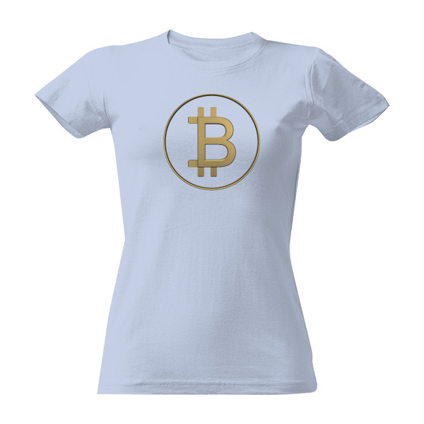 Tričko s potlačou Bitcoin v kruhu2
