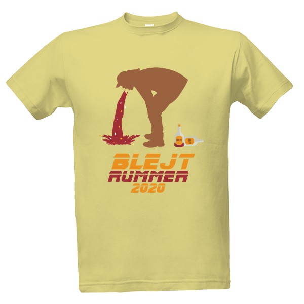 Tričko s potiskem Blejt Rummer - parodie na film Blade Runner