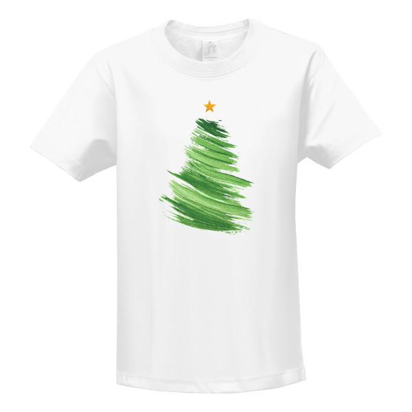 Tričko s potiskem Dětské triko - Vánoční strom