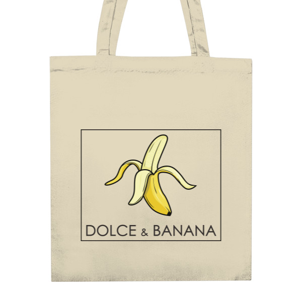 Nákupní taška unisex s potlačou Dolce and banana