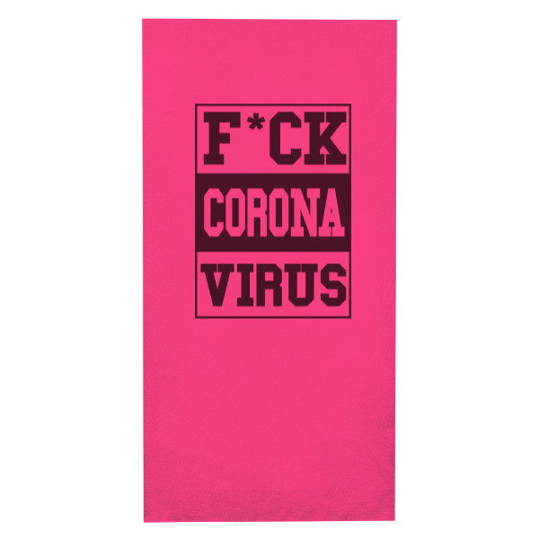 Nákrčnik/bandana s potlačou F*CK corona virus