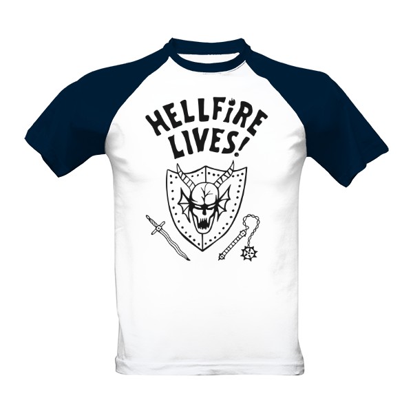 Tričko s potiskem Hellfire Lives – Upside Down rebel