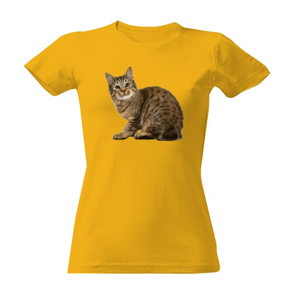 Tričko s potiskem Hnědá kočka