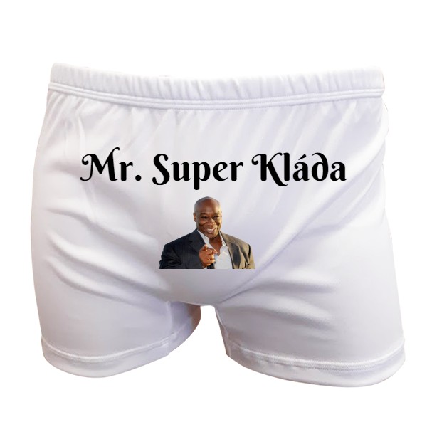 Trenýrky s potiskem Mr. super kláda