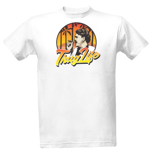 Tričko s potlačou Pablo Escobar Clasic Hip Hop 