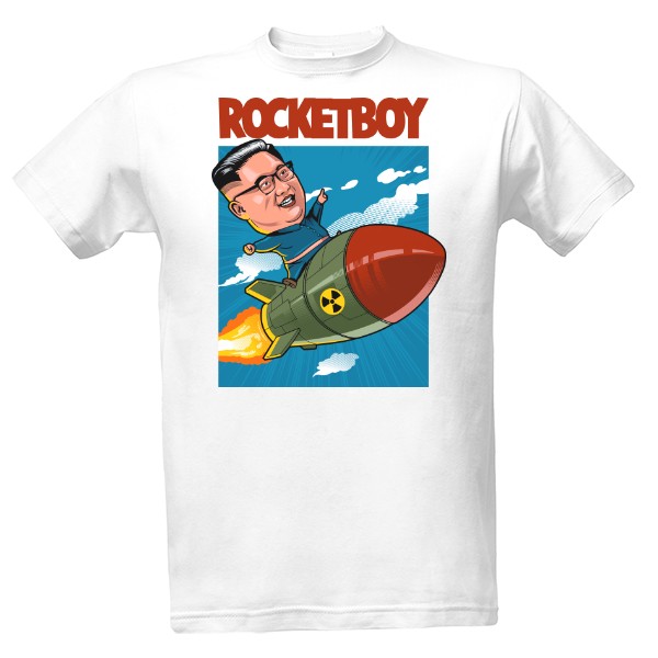 Tričko s potlačou Rocket Boy Kim Čong Un Clasic Hip Hop