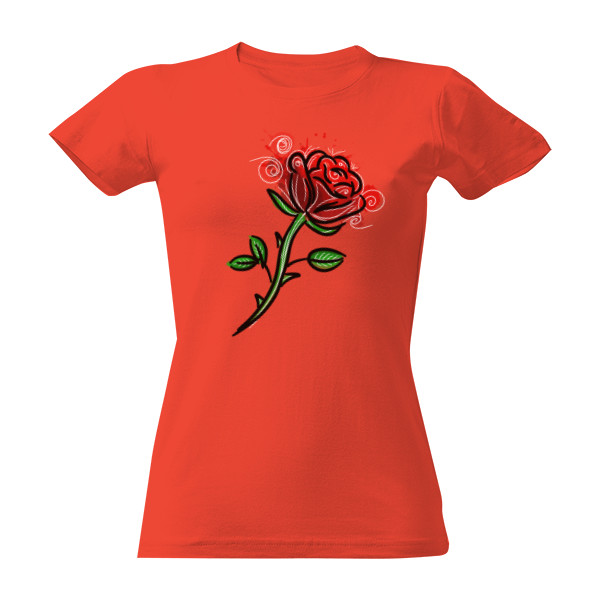 Tričko s potiskem Růže 