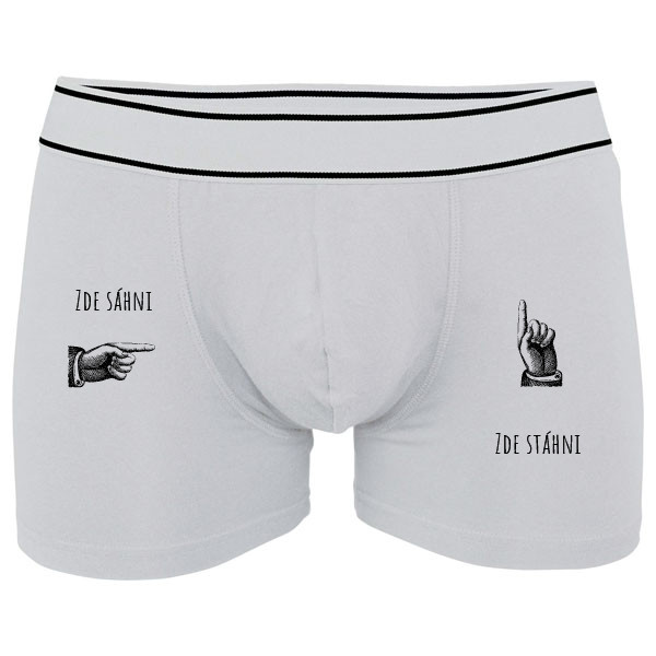 Boxerky Kariban s potiskem Sáhni-stáhni 