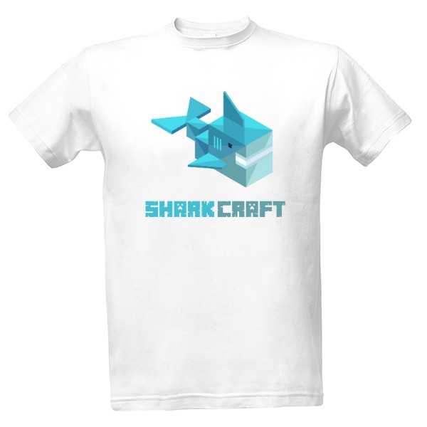 Tričko s potiskem Sharkcraft