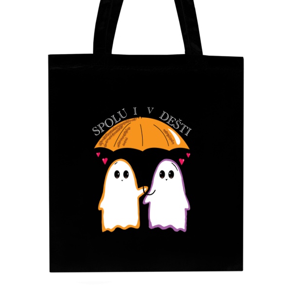 Nákupní taška unisex s potlačou Spolu v dešti taška 