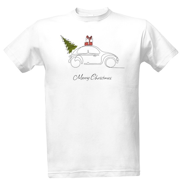 Tričko s potlačou Tričko Veselé Vánoce - pánské