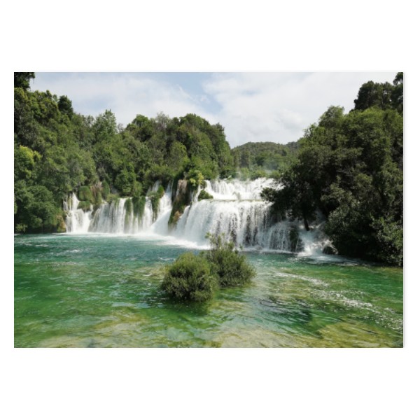 Puzzle velké s potiskem Vodopád přírodní park KRKA Chorvatsko - puzzle