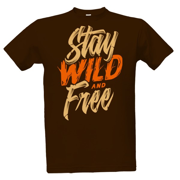 Tričko s potlačou Wild classic krátký kulatý hip hop