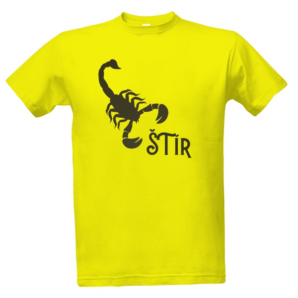 Tričko s potiskem Znamení zvěrokruhu - Štír - Scorpius